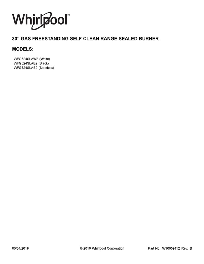 Diagram for WFG524SLAW2