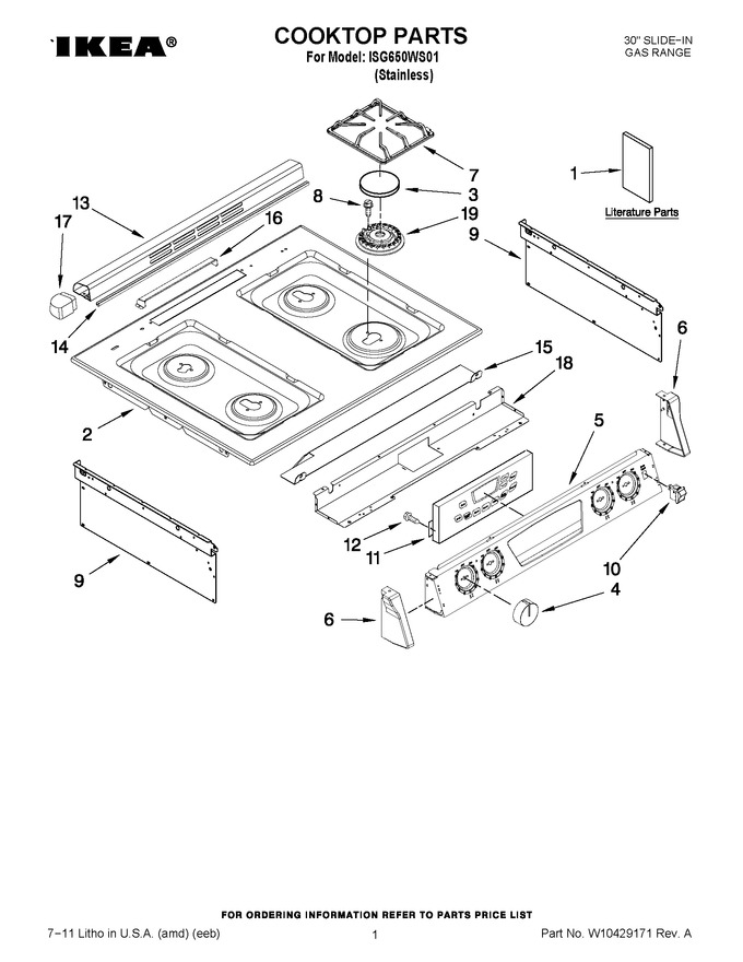 Diagram for ISG650WS01