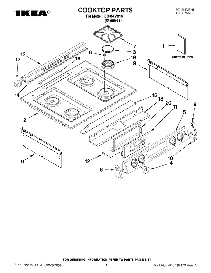 Diagram for ISG650VS13