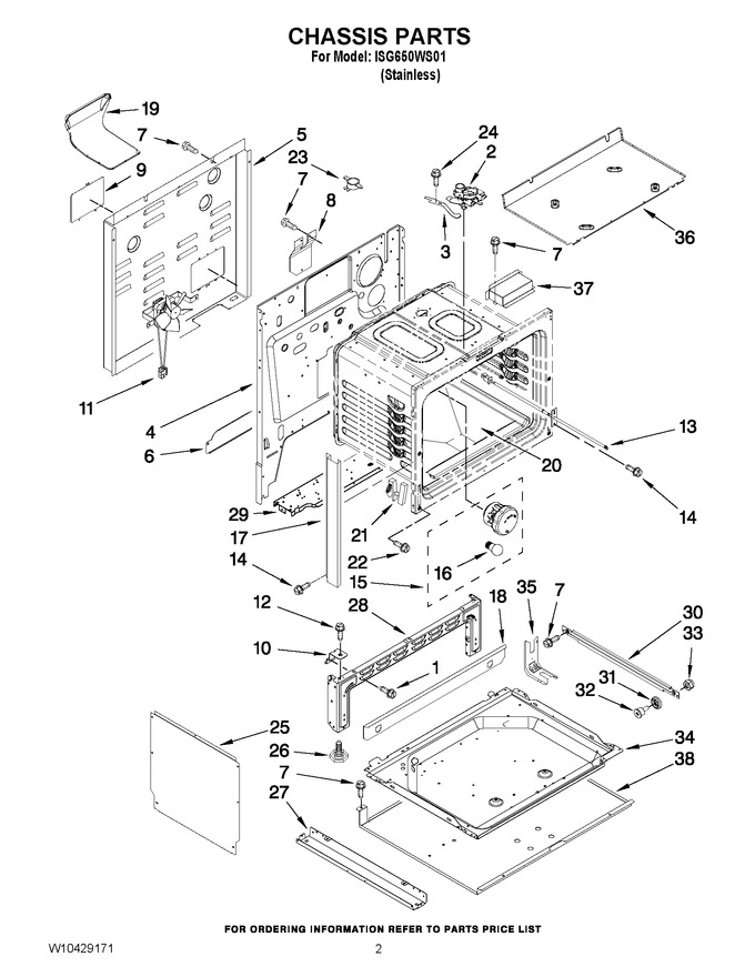 Diagram for ISG650WS01