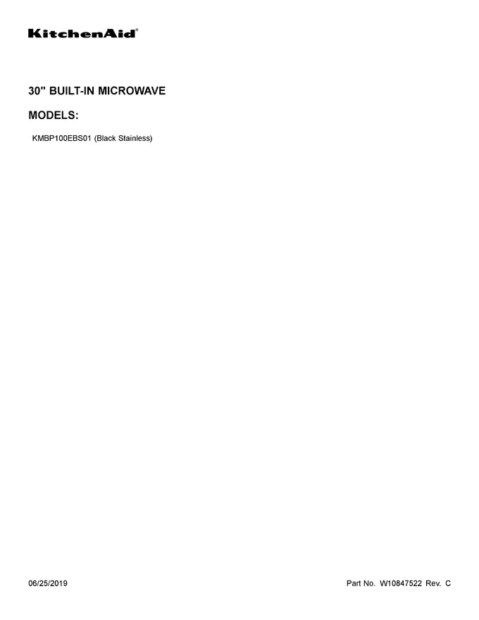 Diagram for KMBP100EBS01