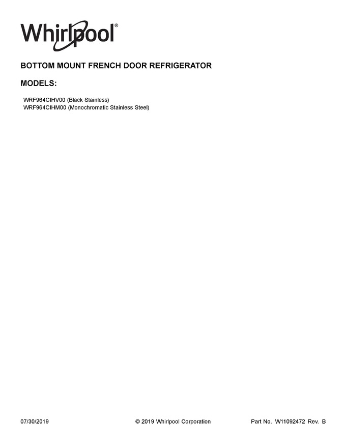 Diagram for WRF964CIHM00