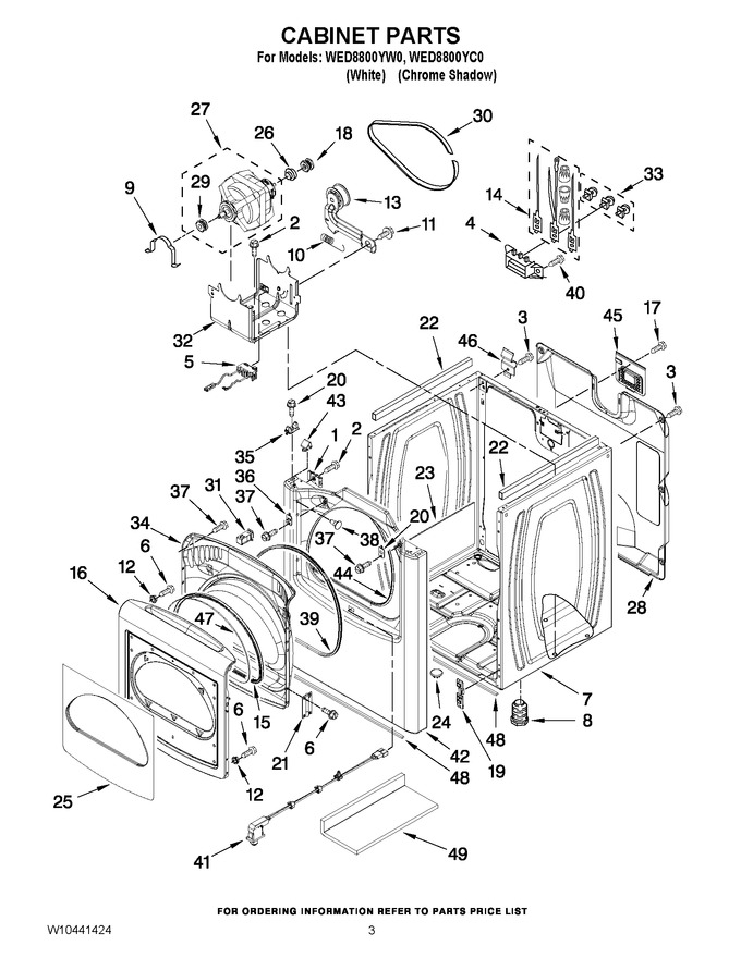 Diagram for WED8800YC0