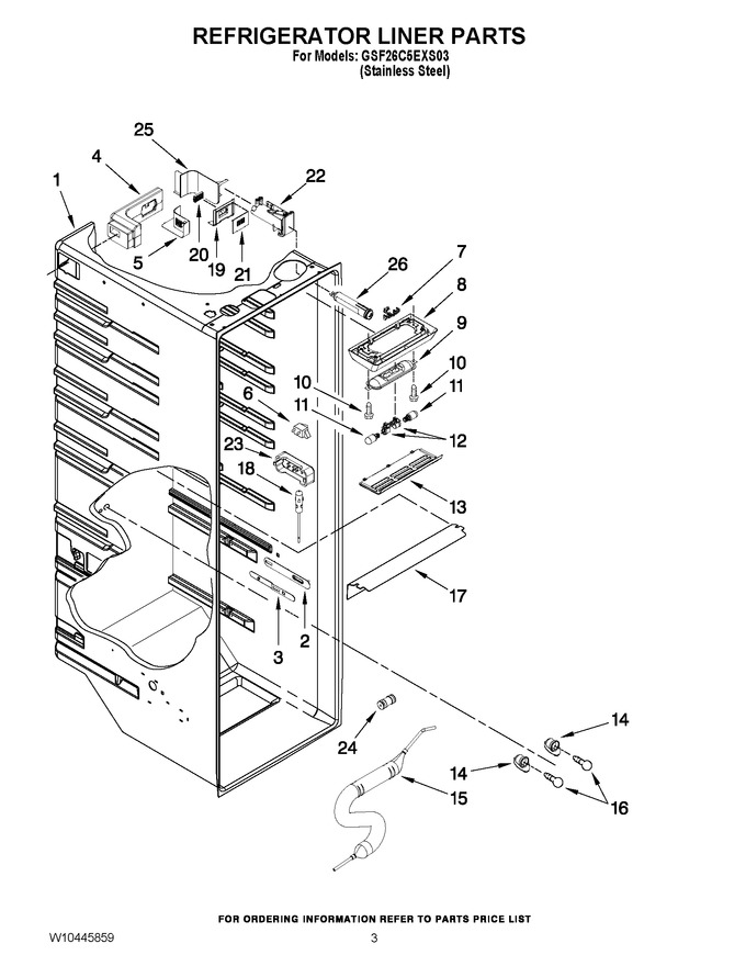 Diagram for GSF26C5EXS03