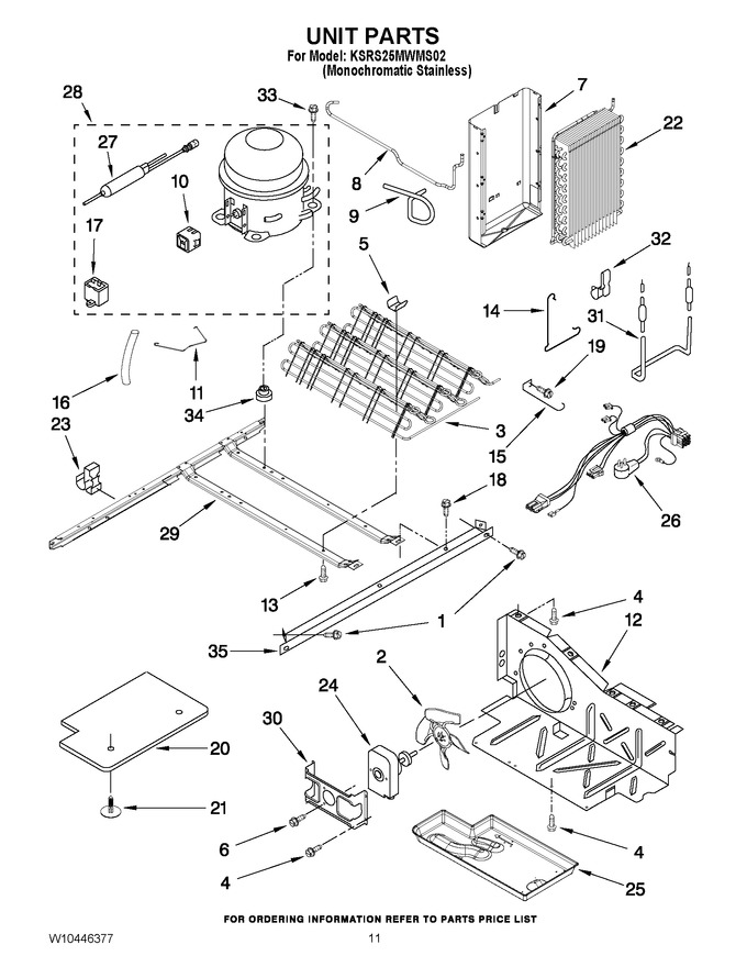 Diagram for KSRS25MWMS02