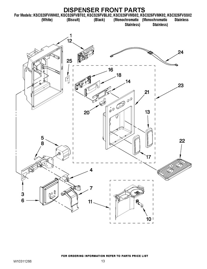 Diagram for KSCS25FVWH02