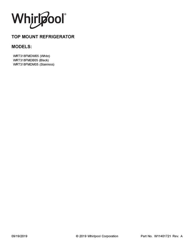 Diagram for WRT318FMDB05