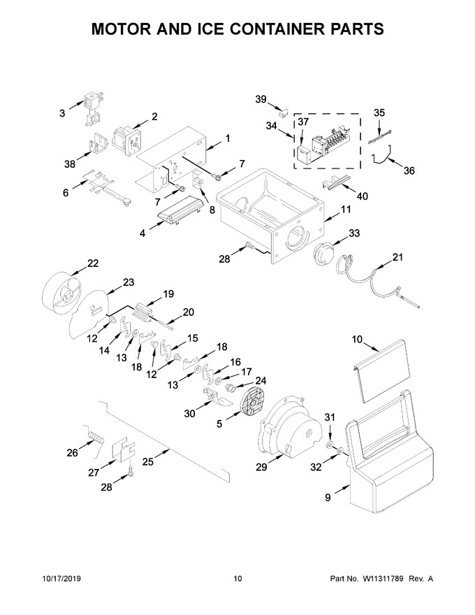 Diagram for WRS311SDHW01