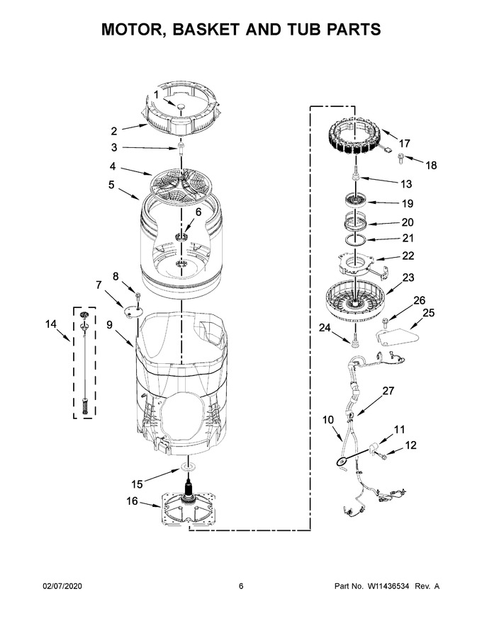 Diagram for WTW7500GC3