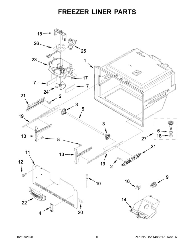 Diagram for WRF555SDHW02