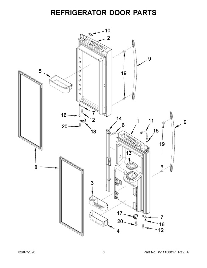 Diagram for WRF555SDHW02