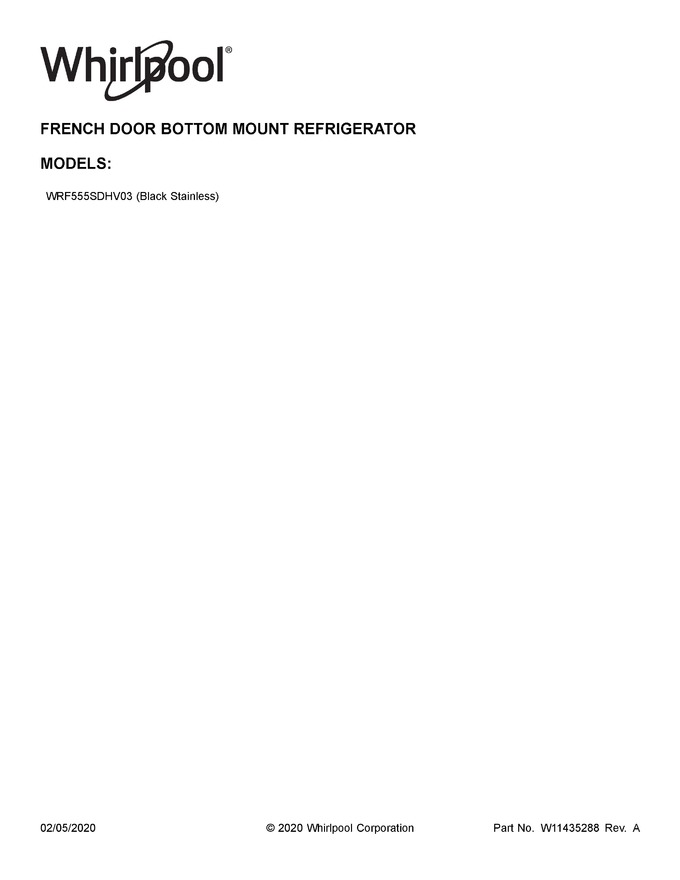 Diagram for WRF555SDHV03