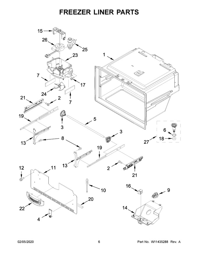 Diagram for WRF555SDHV03