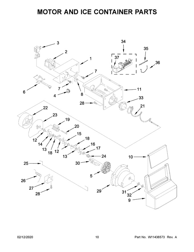 Diagram for WRS335SDHW00
