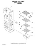 Diagram for 04 - Freezer Liner Parts