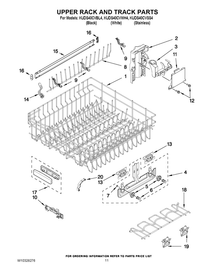 Diagram for KUDS40CVWH4