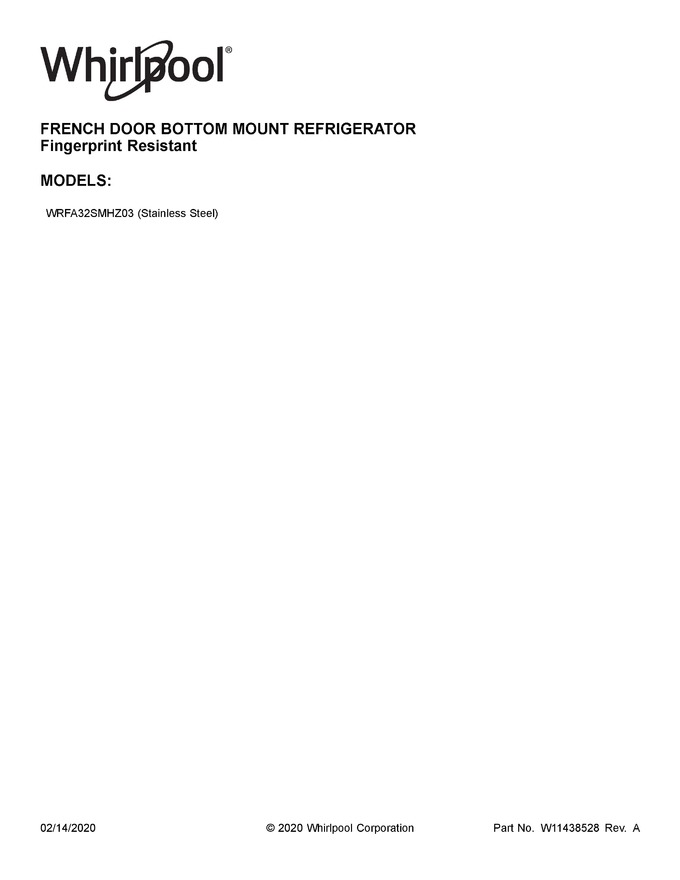 Diagram for WRFA32SMHZ03