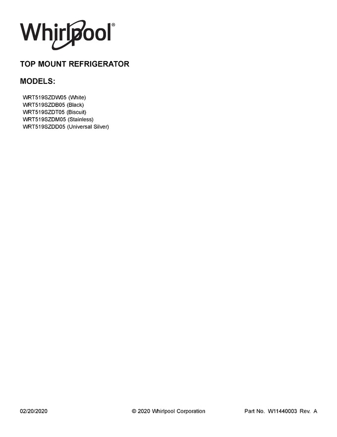 Diagram for WRT519SZDB05
