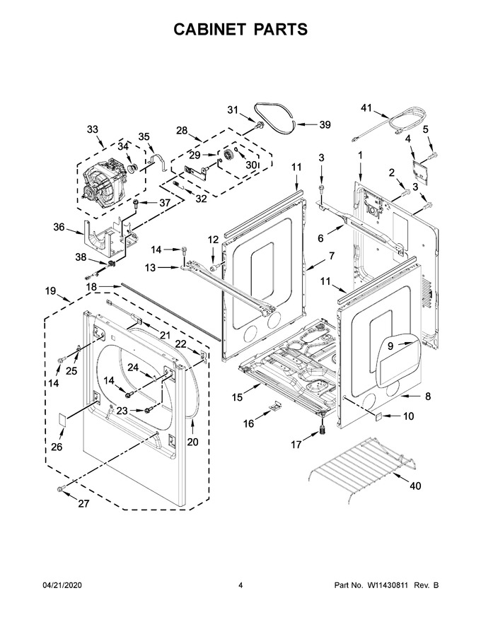 Diagram for WGD8120HW0