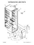 Diagram for 03 - Refrigerator Liner Parts