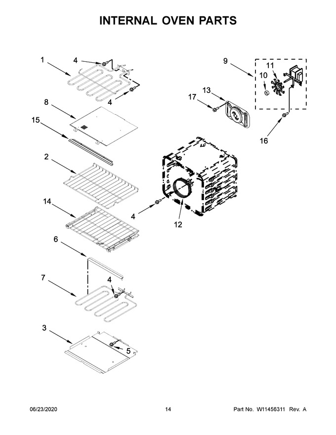Diagram for KOCE507EWH11