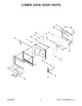 Diagram for 04 - Lower Oven Door Parts