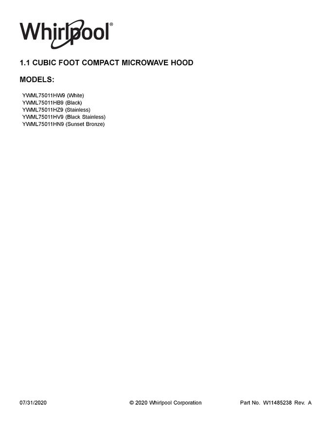 Diagram for YWML75011HZ9