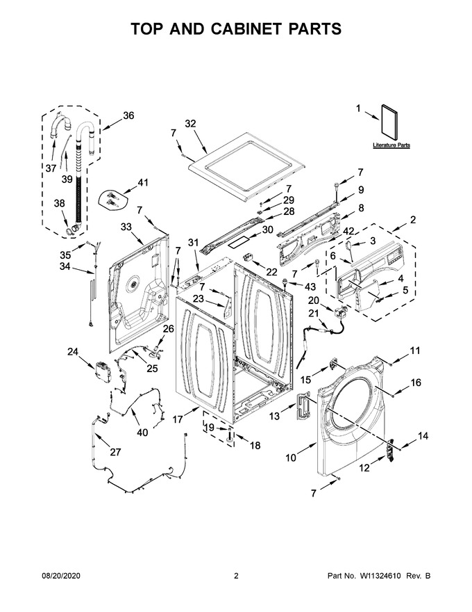 Diagram for WFW8620HW0