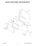 Diagram for 03 - Dryer Front Panel And Door Parts