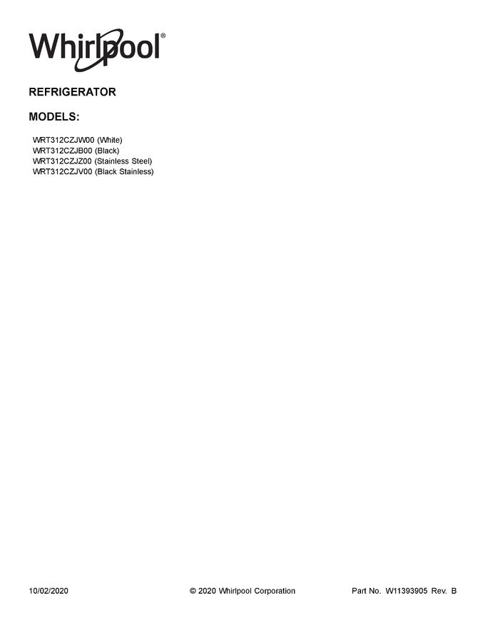 Diagram for WRT312CZJV00