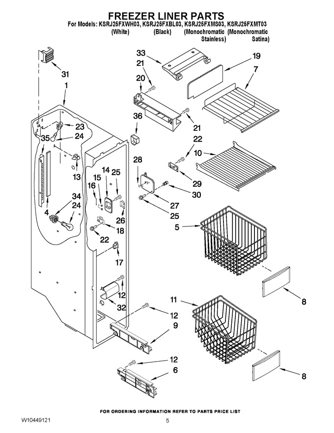 Diagram for KSRJ25FXWH03