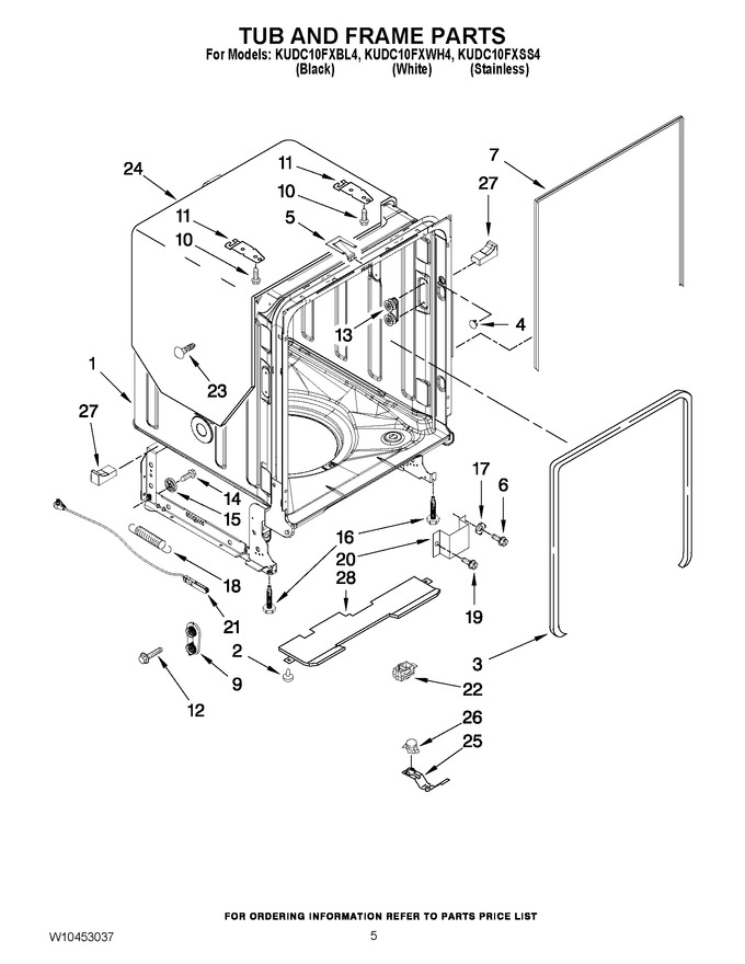 Diagram for KUDC10FXWH4