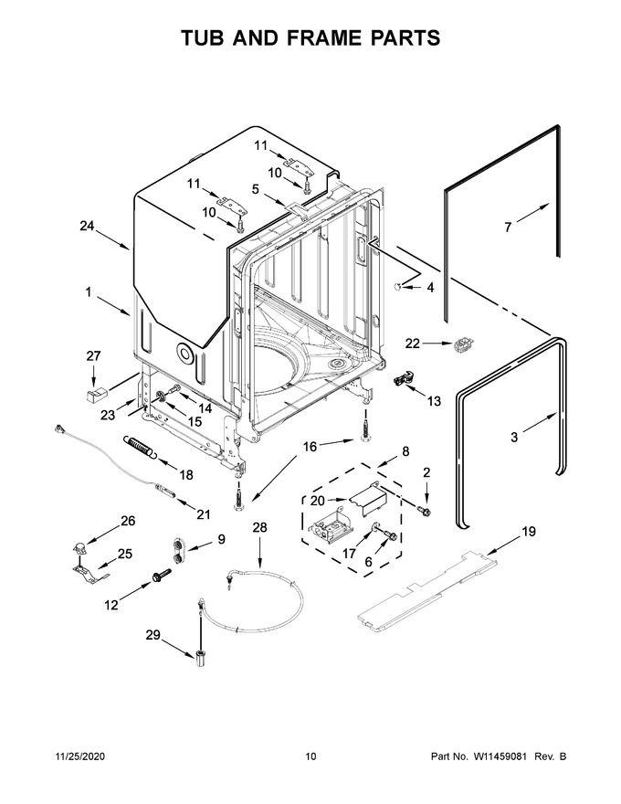 Diagram for KDFE104HWH1