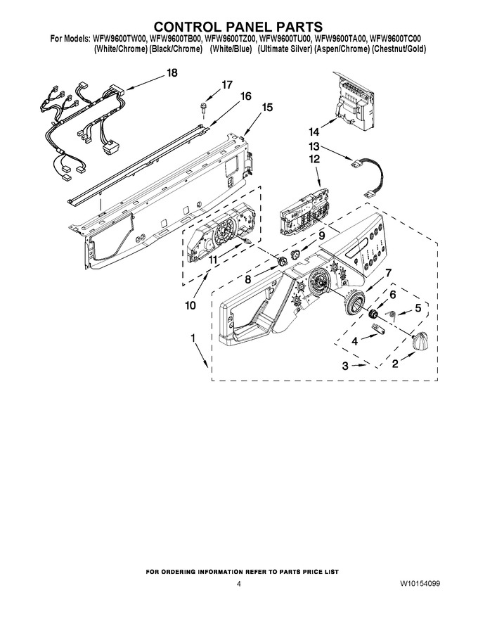 Diagram for WFW9600TU00