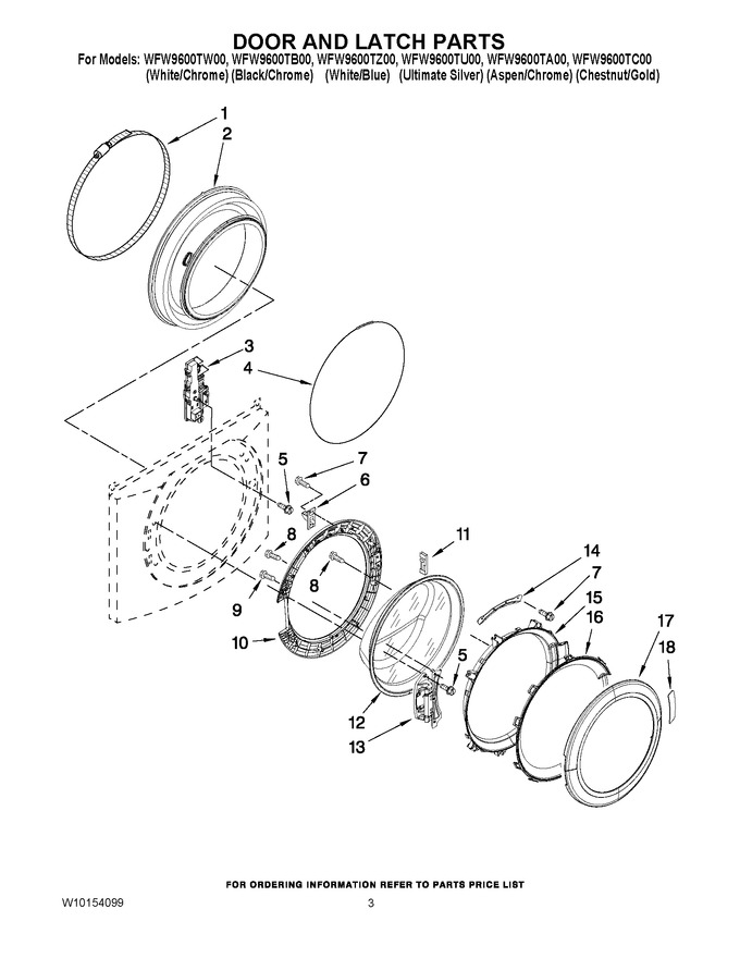 Diagram for WFW9600TU00