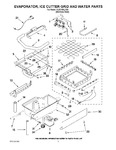 Diagram for 02 - Evaporator, Ice Cutter Grid And Water Parts