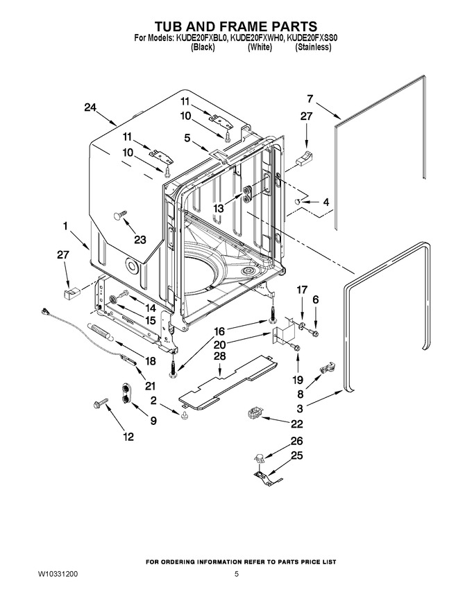 Diagram for KUDE20FXWH0
