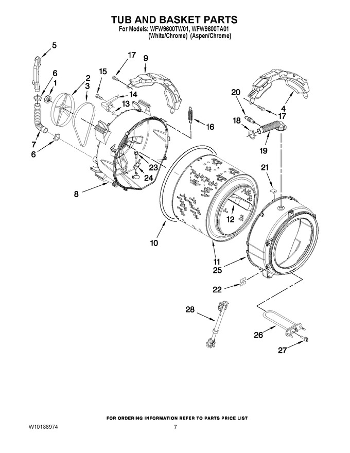 Diagram for WFW9600TA01