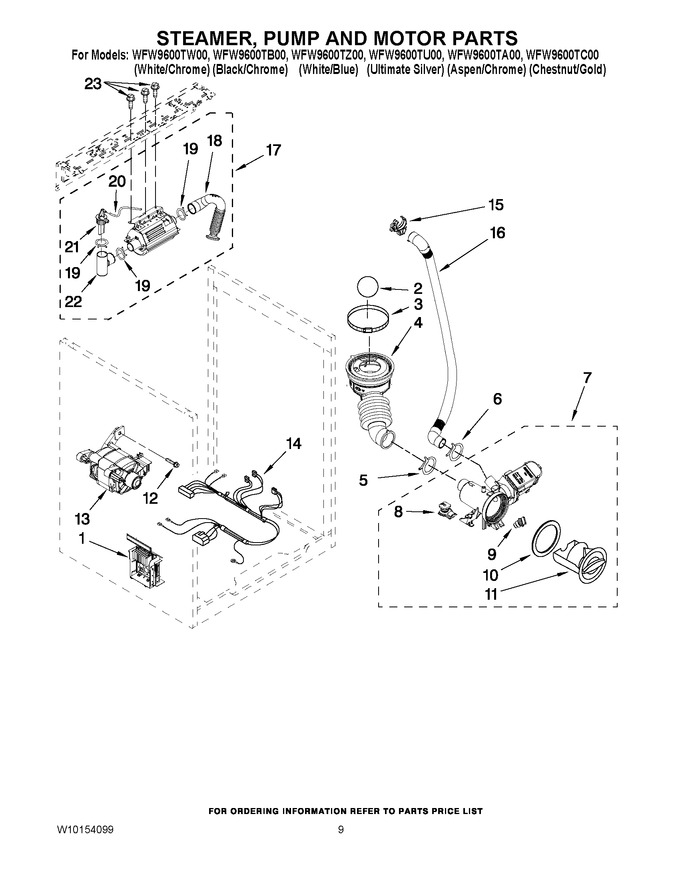 Diagram for WFW9600TU00