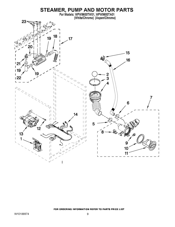 Diagram for WFW9600TW01