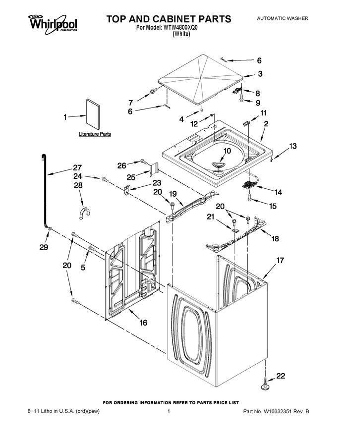 Diagram for WTW4800XQ0