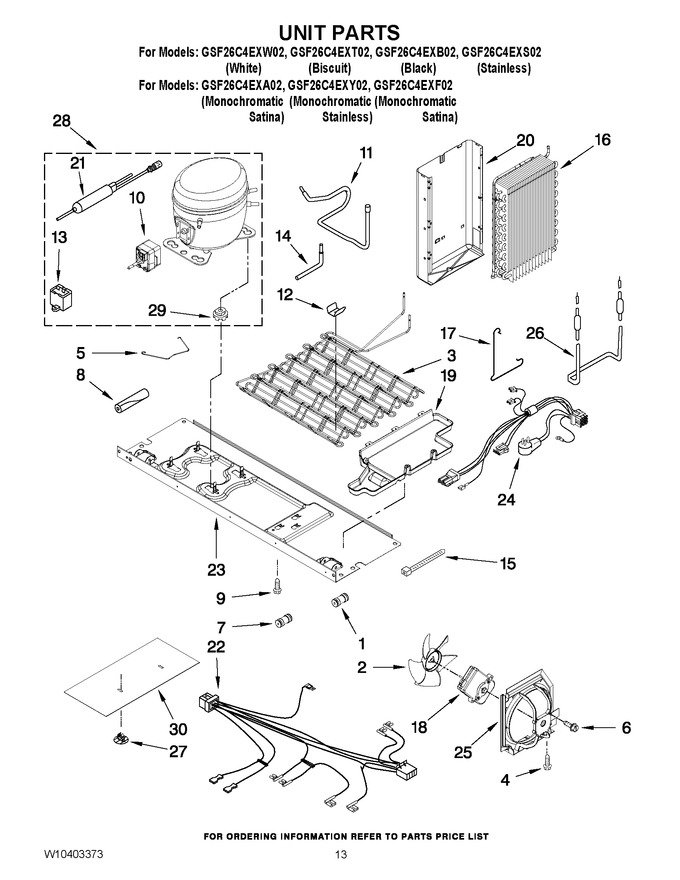 Diagram for GSF26C4EXY02
