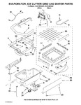 Diagram for 02 - Evaporator, Ice Cutter Grid And Water Parts