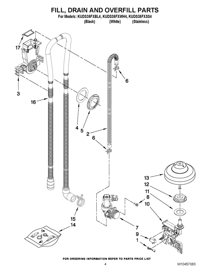 Diagram for KUDS35FXWH4