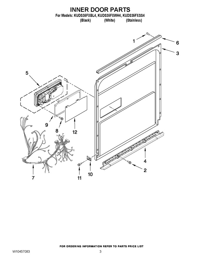 Diagram for KUDS35FXWH4