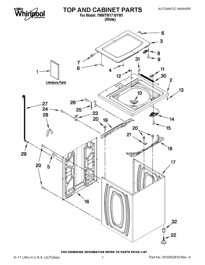 Diagram for 7MWTW1710YM1