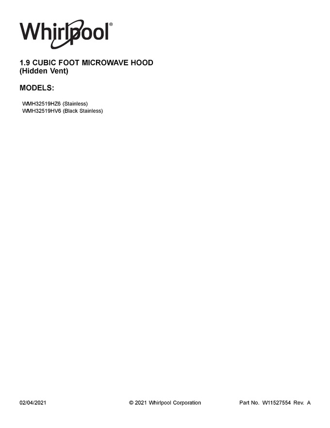 Diagram for WMH32519HV6
