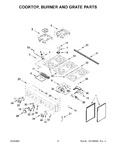 Diagram for 03 - Cooktop, Burner And Grate Parts