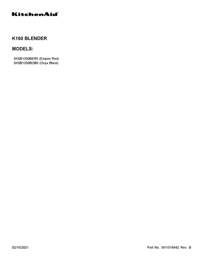 Diagram for 5KSB1350BOB0