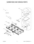 Diagram for 02 - Burner Box And Griddle Parts